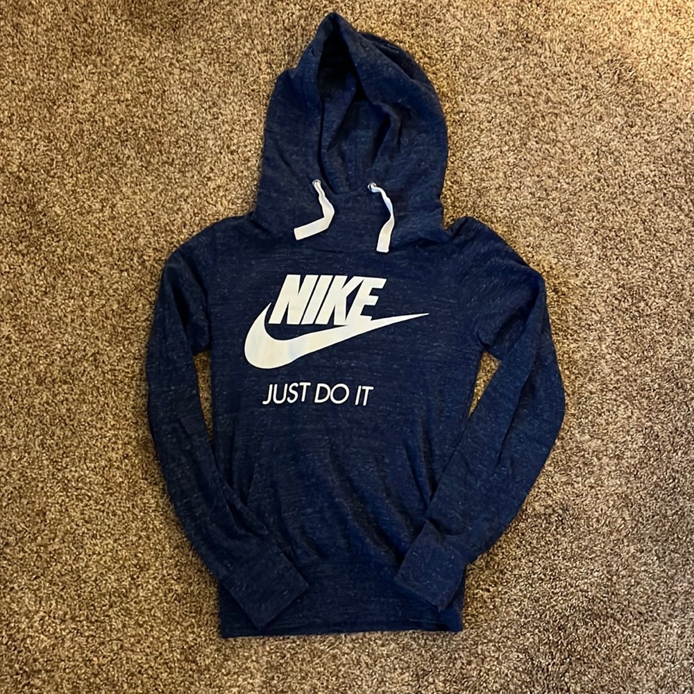 blue nike hoodie